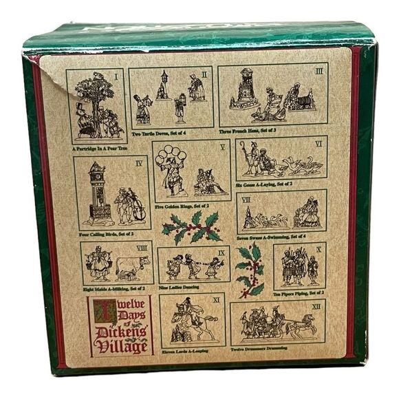 Dept 56 Five Golden Rings #58381 Twelve Days of Dickens’ Village Original Box - Picture 9 of 10